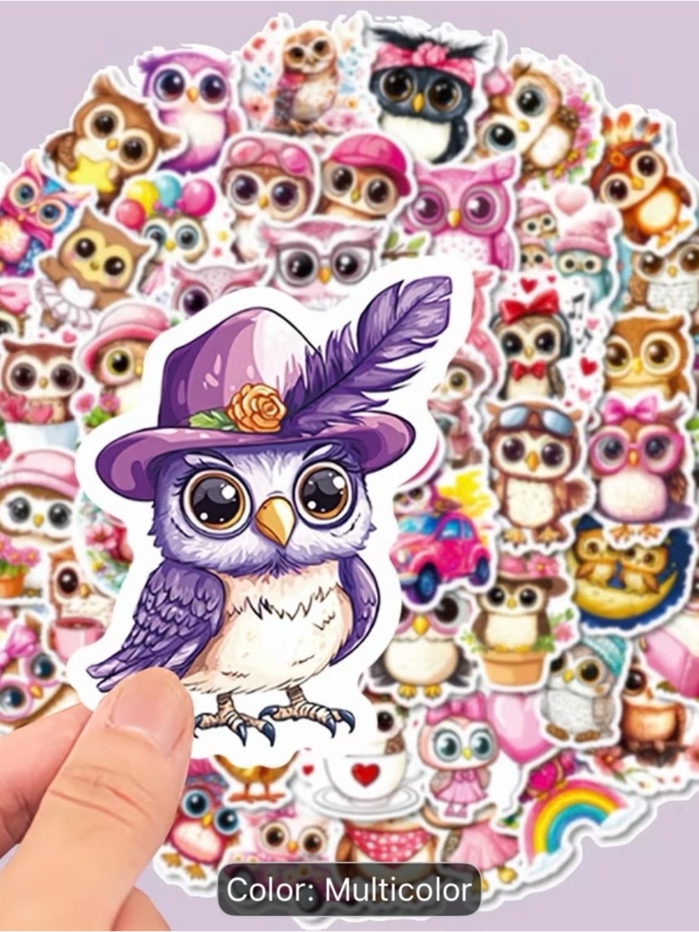 (56) Big-Eyed Owl Stickers